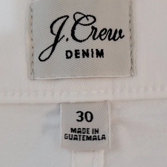 J. Crew White Vintage Straight Cropped Jeans - Size 30 - Picture 12 of 15
